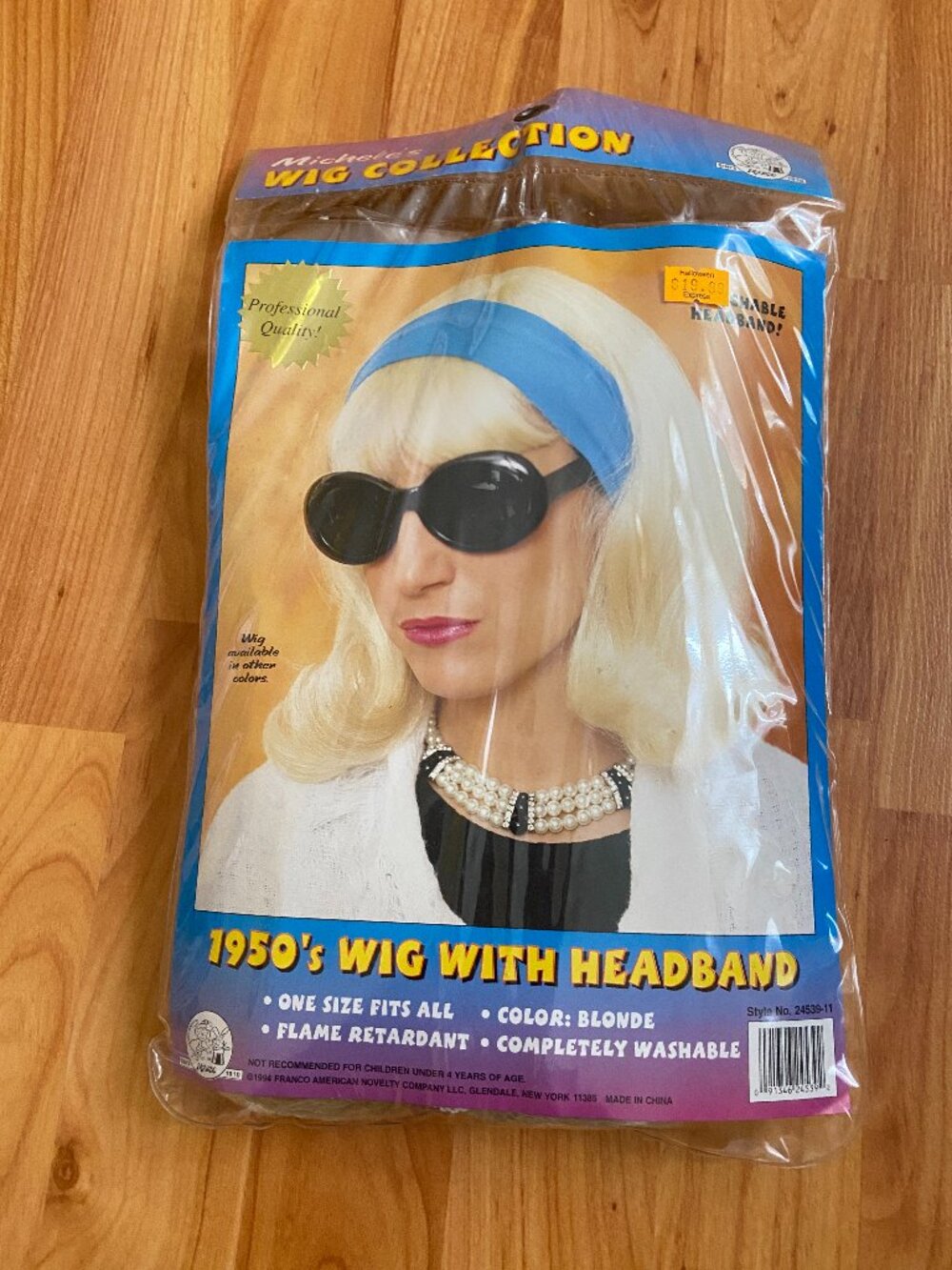 1950's Blonde Flip hairstyle Sandy Dee Wig (no headband)